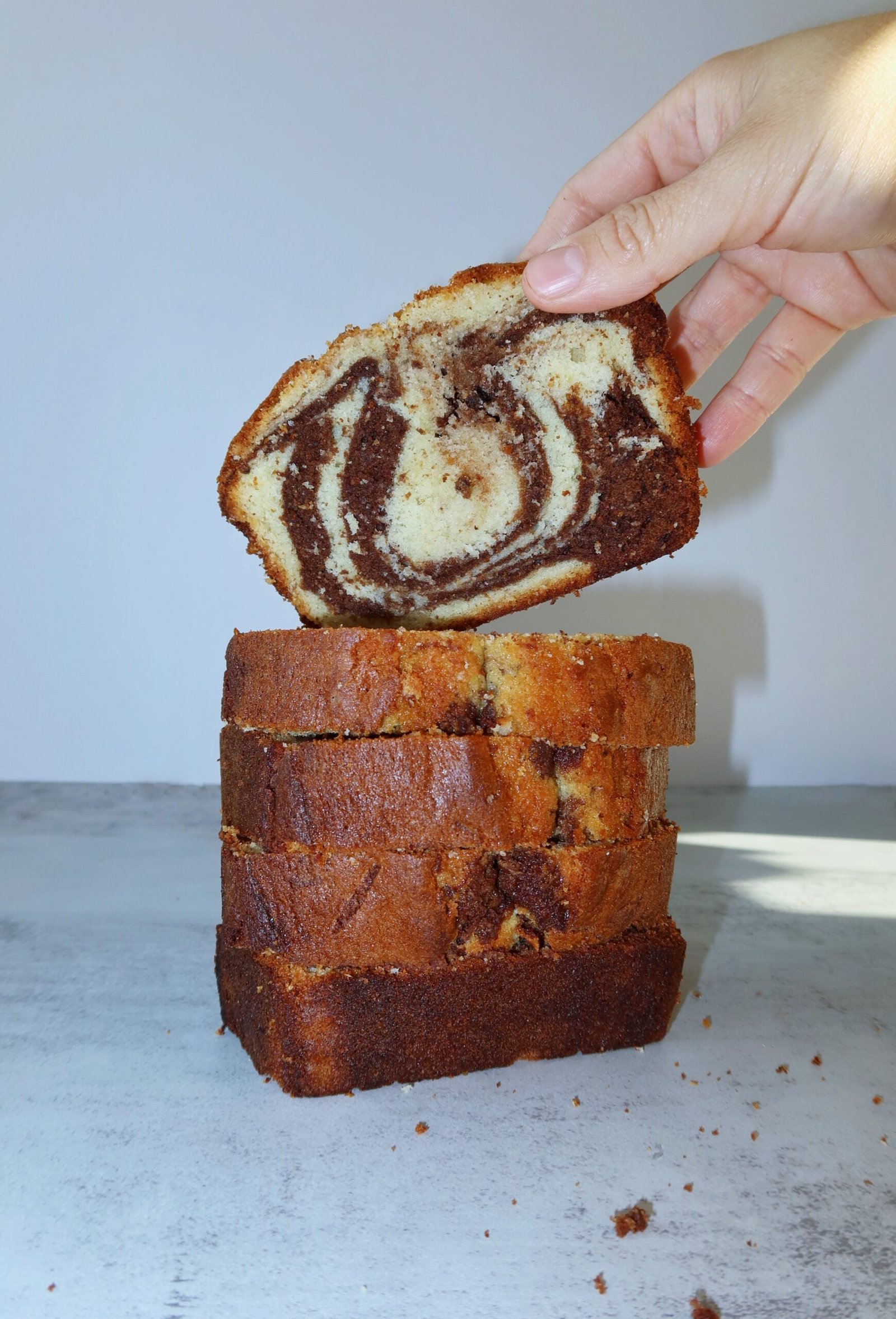 Torta marmolada de chocolate